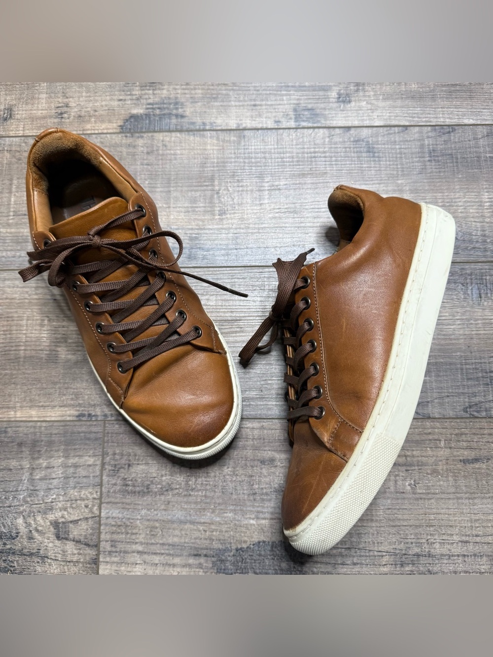 Thursday Lace Sneakers Men's Leather Casual Brown Size 6.5 US